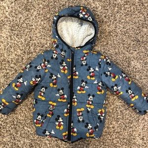 Disney Mickey Mouse Puffer Coat 3T